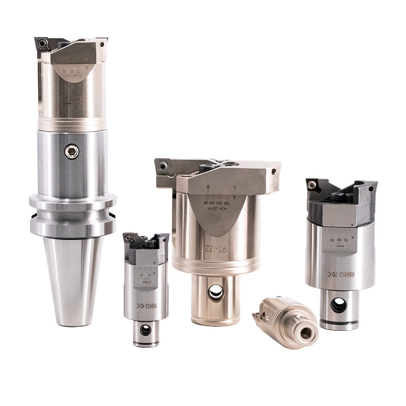 Double-edge rough boring tool with enhanced serrated teeth, MBH machining center boring tool, adjustable boring head BT40 boring tool bar Application Scenario