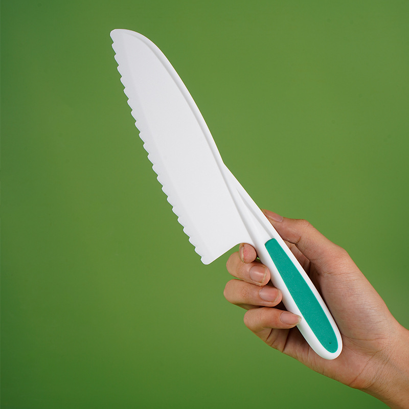 Plastic fruit knife tools do not hurt hands. Special children's toys for early education in kindergartens. Kitchen knife set. Fruit three-piece set Specification drawing