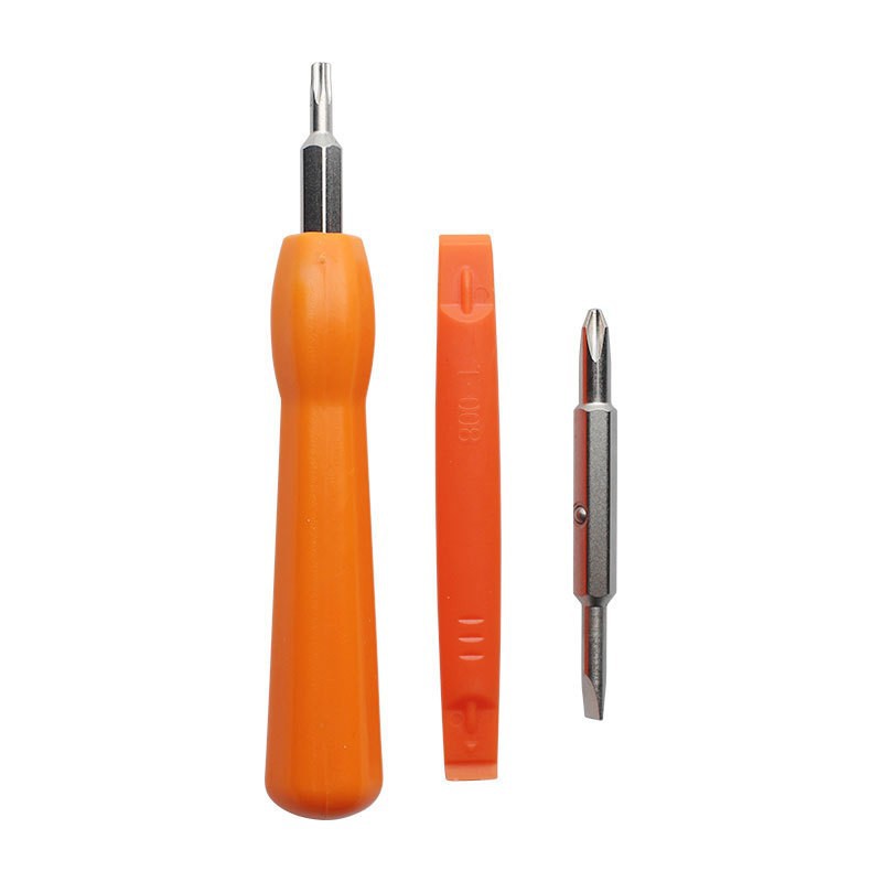 A set of household smart doorbell disassembly screws, screwdrivers, T6 and T15 screwdrivers, tools and charging cables undefined