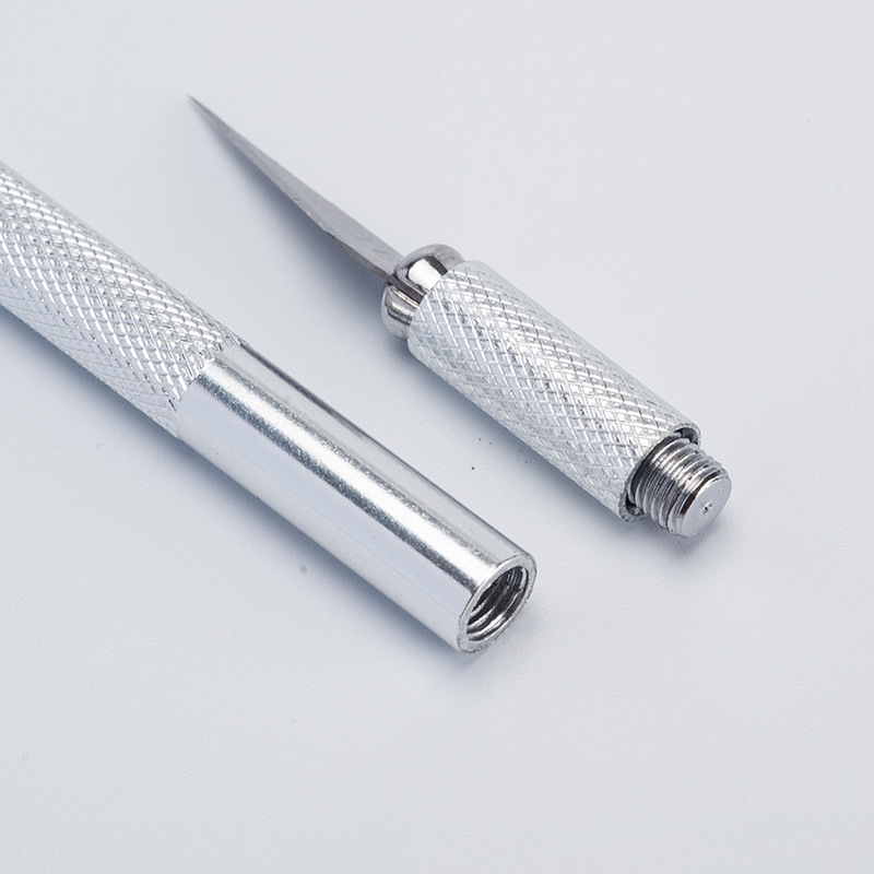 Metal pen knife, paper-cutting, aluminum alloy engraving knife, paper engraving, handcrafted mobile phone film, engraving, diy journal engraving knife and pen Specification drawing