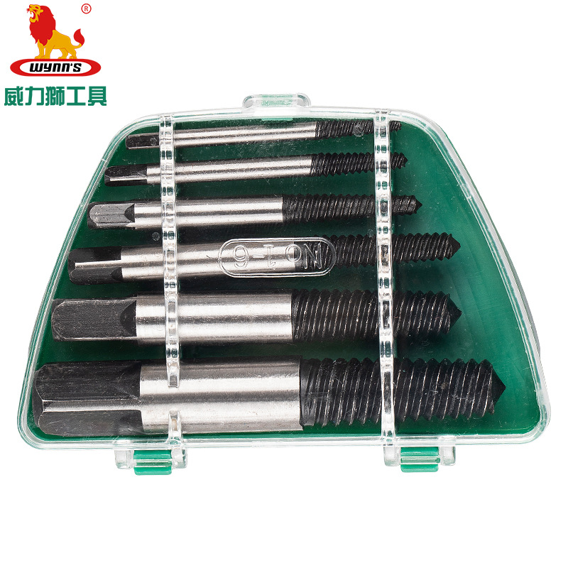 Powerlion Water Pipe Faucet Broken Thread Remover W0611/W0612 Angle Valve Internal Thread Remover Multi-piece set full figure