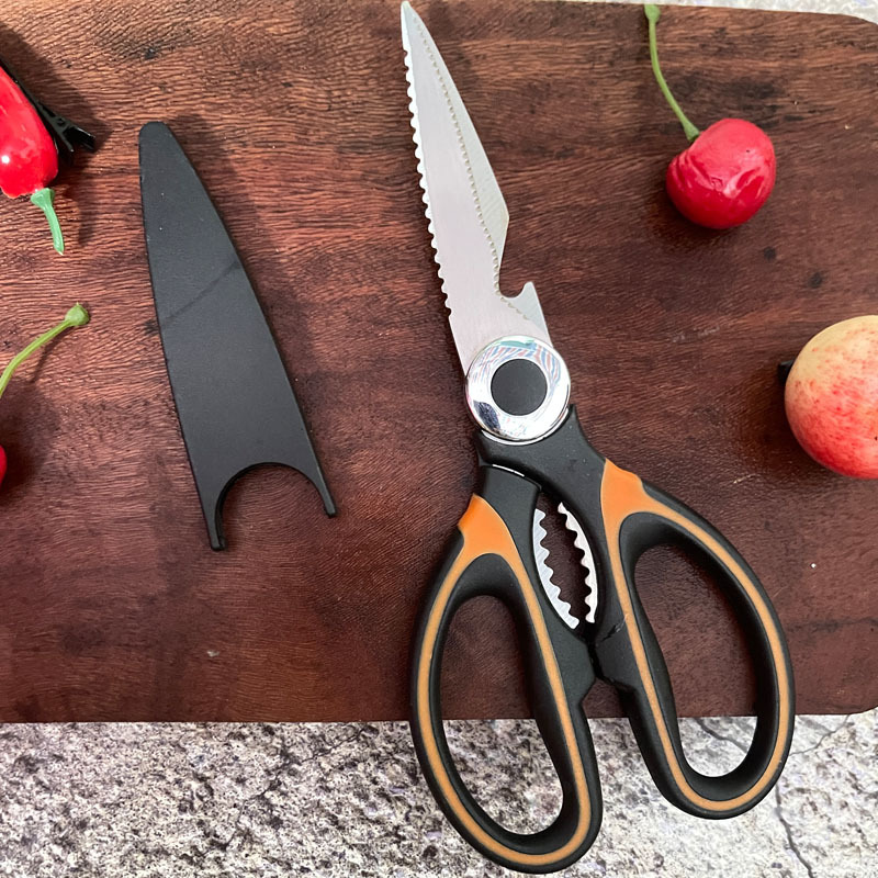 Panda Scissors, kitchen scissors, walnut bottle opener, multi-functional food, grilled chicken bone scissors, stainless steel scissors details Picture