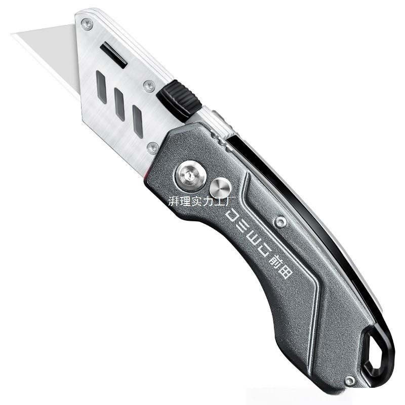 DEWO coal mine cable stripping knife, electrician's knife, stripping wire, horn hook knife, stainless steel folding utility knife Specification drawing