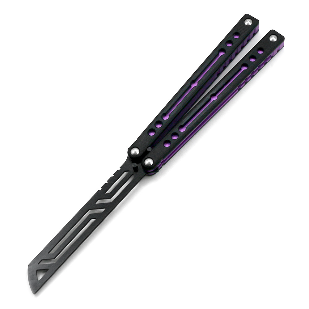 The Nautilus V2 Nautilus Butterfly knife, unedged G10, is a practice and training knife for swinging undefined