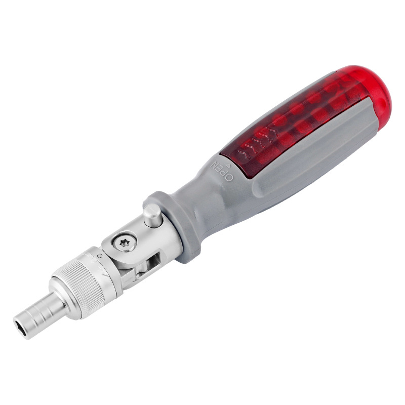 Ximeng Multi-angle 10-in-1 ratchet screwdriver set, small household multi-functional one-head cross screwdriver combination Item Picture