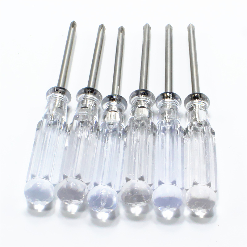 3mm cross-shaped transparent crystal screwdriver, 3mm flat-head screwdriver, screwdriver, small electrical appliances, toys, free gifts Application Scenario