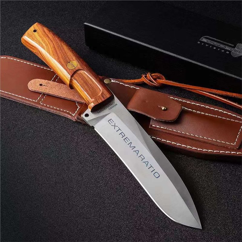 High-end Doberman outdoor knife in stock, high-hardness fruit knife, straight knife, camping, mountain climbing and firewood cutting knife, sharp knife undefined