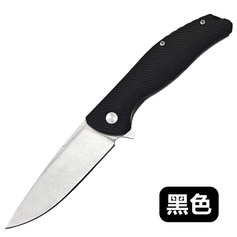 Portable folding knife D2 steel ABS handle folding knife for outdoor mountain climbing and camping, cross-border special supply folding knife in stock undefined