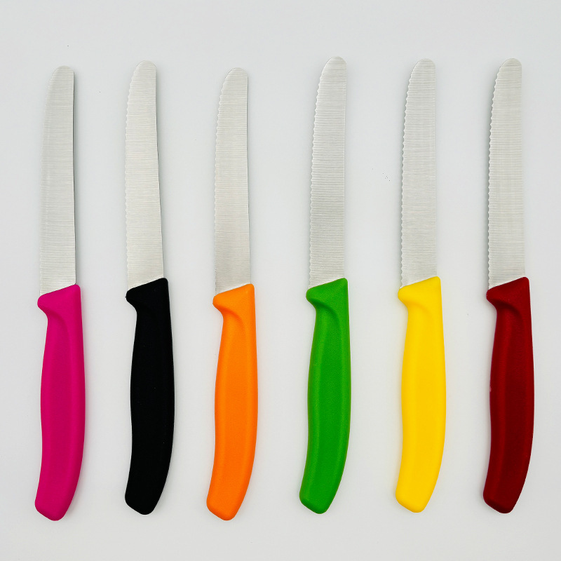 Household steak knives with protective covers, stainless steel steak knives, slicing fruit knives, bread knives are in stock for wholesale Item Picture