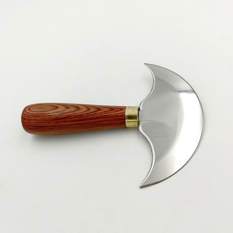 Semi-circular leather cutting knife, DIY leather cutting knife, leather carving tool knife, thin round knife undefined