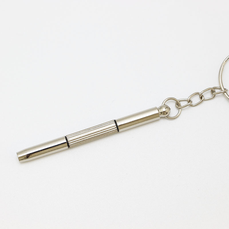 Three-in-one portable eyewear repair tool with a three-in-one screwdriver with a hanging ring for mobile phones and watches Application Scenario