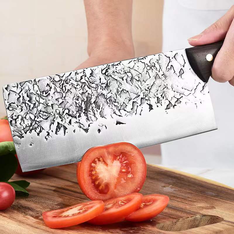 Hammer-patterned forging bone-chopping knife, special knife for chopping bones, kitchen knife, butcher's special axe for cattle and sheep, bone-chopping knife Application Scenario