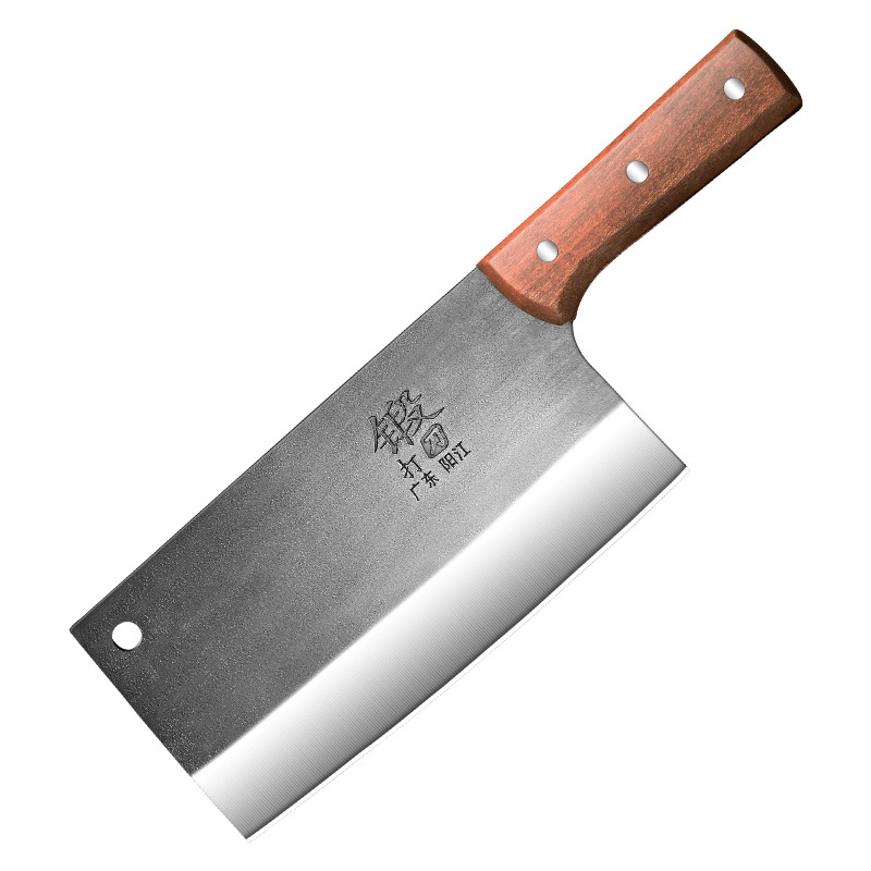 Guangdong Yangjiang manufacturer exclusively supplies steel-stamped forged kitchen knives, household chopping knives, and Sapele material handle knives Item Picture