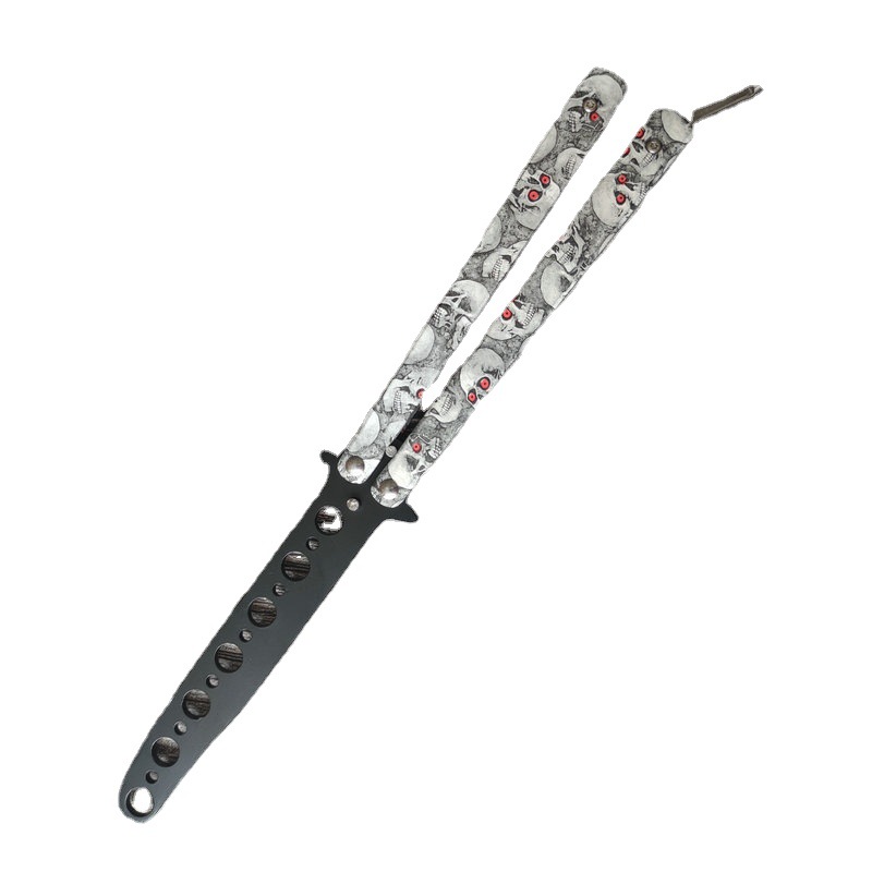 The factory sells ghost-headed butterfly practice slapping knives, CSgo folding skull butterfly combs, training slapping combs, and oil-head combs Item Picture