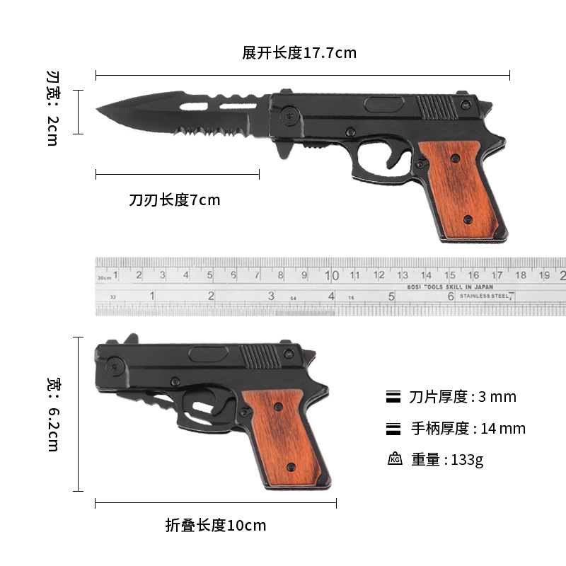Cross-border exclusive creative small folding knife manufacturer wholesale vintage ak folding knives, outdoor tactical folding knives, multi-functional knives Application Scenario