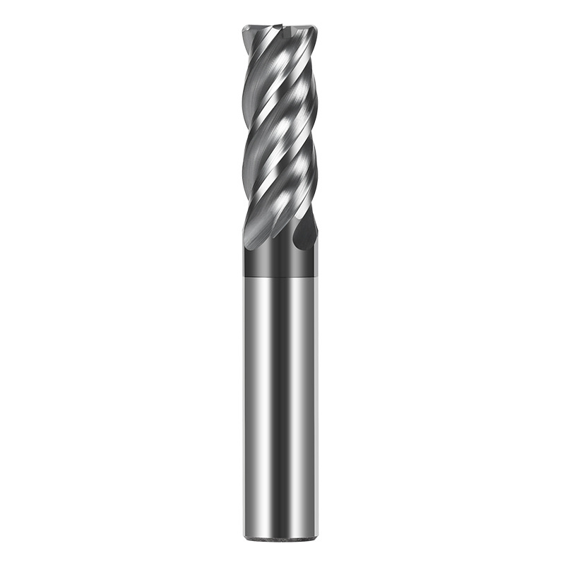 70-degree tungsten steel round nose cutter, 4-edge round nose milling cutter, hard alloy bull nose R cutter, stainless steel titanium alloy special tool Item Picture