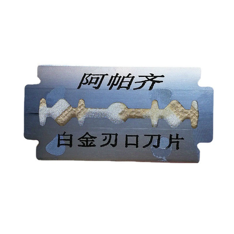 Genuine Apache/ Apache double-sided razor blades for shaving, imported from the United States, made of titanium and stainless steel Item Picture