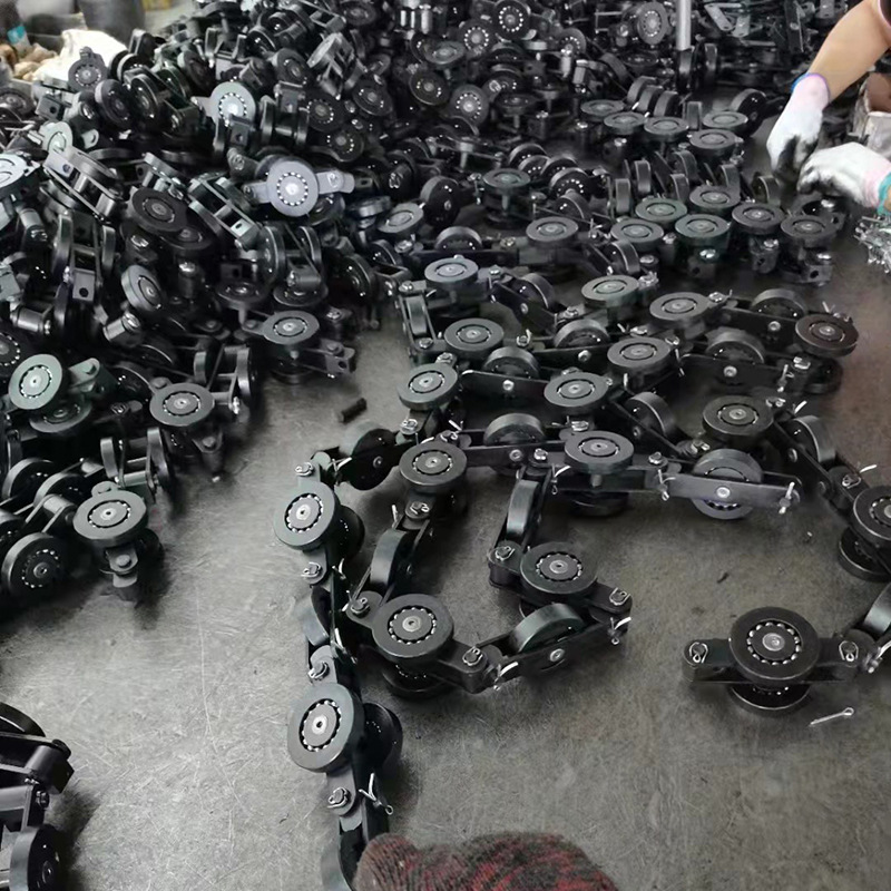 QXG150 type suspended conveyor chain for assembly line, painted suspended chain, painted equipment chain Specification drawing
