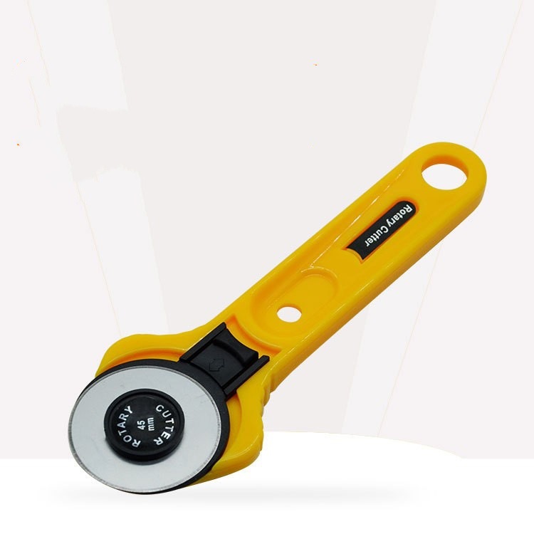 Wholesale 28mm cutting round knife, wheel knife, cutting round knife, roller knife, fabric cutting knife, fabric splicing round roller knife, diameter 45MM full figure