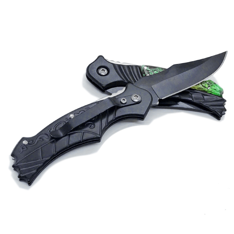 Outdoor folding knife, outdoor survival knife, colored folding knife, fruit knife, outdoor knife details Picture