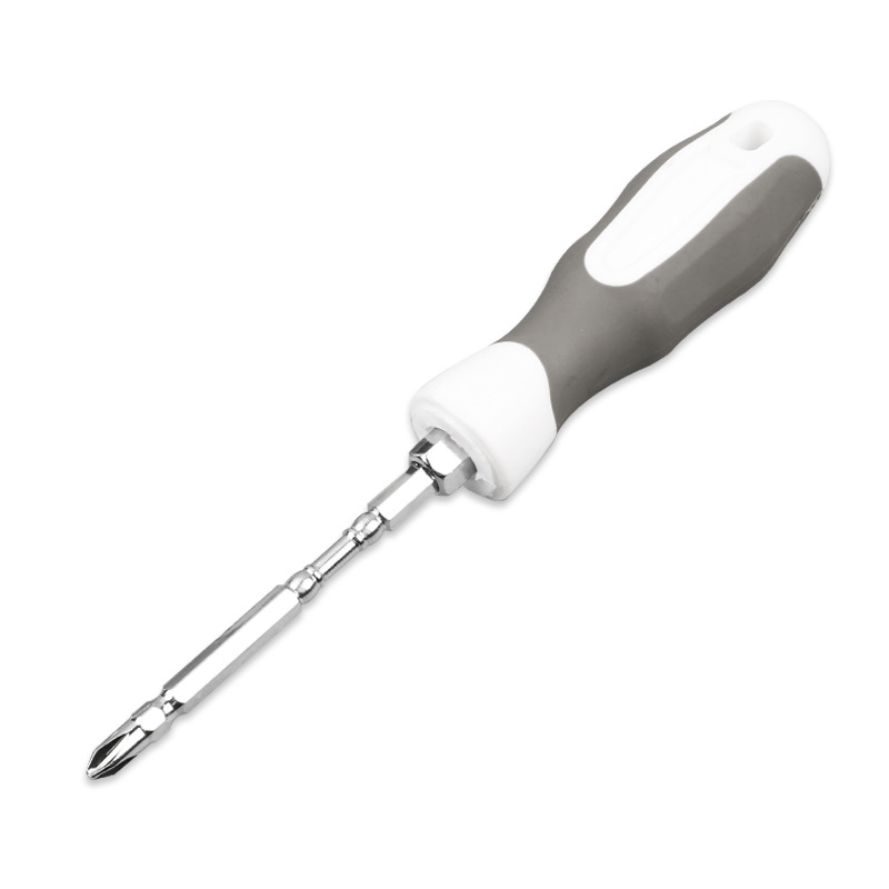 Xindun dual-purpose screwdriver, dual-purpose screwdriver, multi-functional strong magnetic flat-head cross screwdriver, wholesale household screwdriver Item Picture