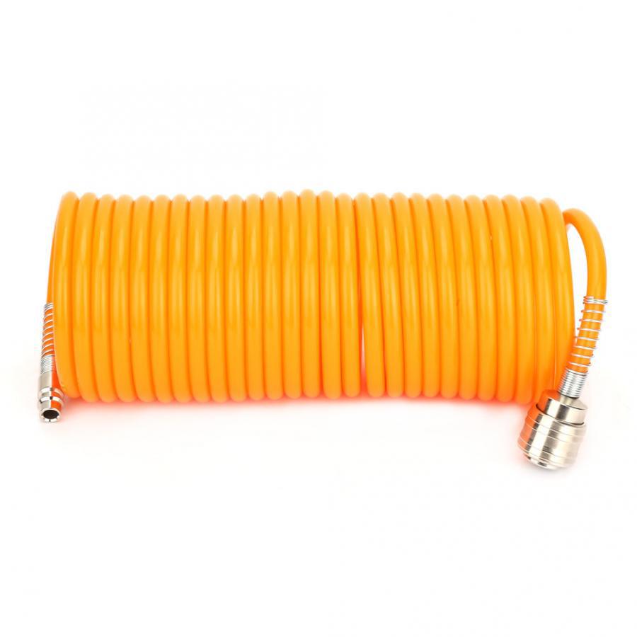 PE pneumatic air duct air compression flexible hose 5×8×7.5m with European-style quick couplings full figure