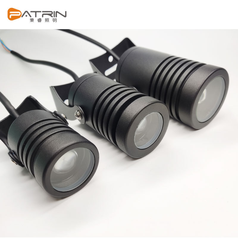 LED outdoor waterproof narrow beam spotlight, 3-degree focused long-range floodlight, strong light column, wall-washing beam light Application Scenario