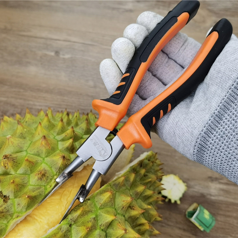 Durian stick to open the durian, durian opener pliers to check the fruit, tap the durian stick details Picture