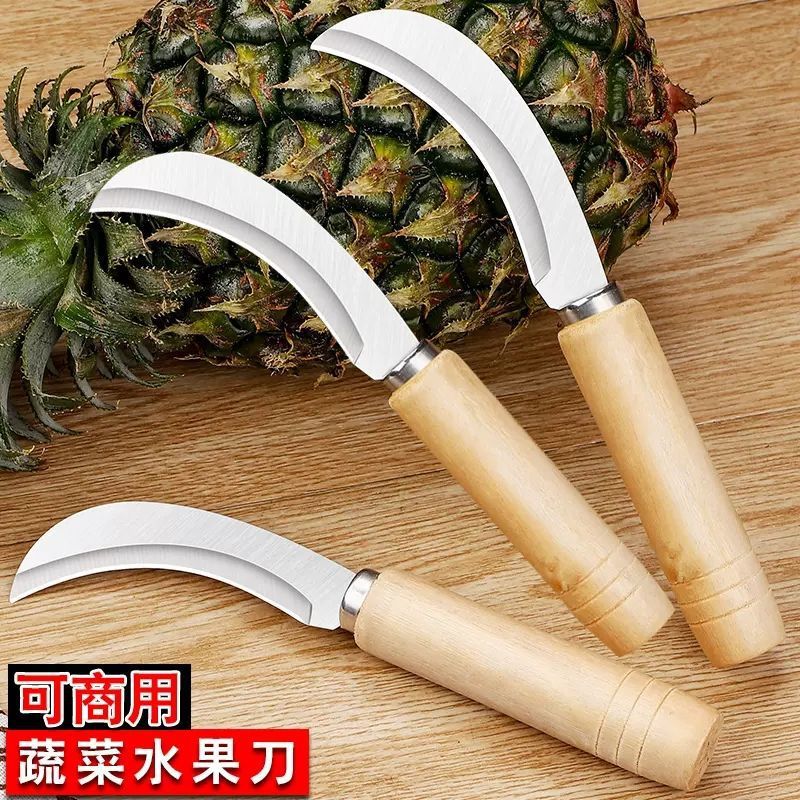 Factory direct supply of stainless steel small curved knives, banana knives, small sickles, vegetable and fruit knives, jackfruit knives, and leek knives Application Scenario