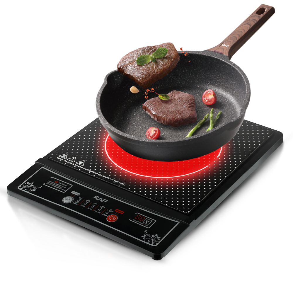 RAF European standard cross-border induction cooker, home button smart cooking hot pot, waterproof ceramic panel 2000W pic 9