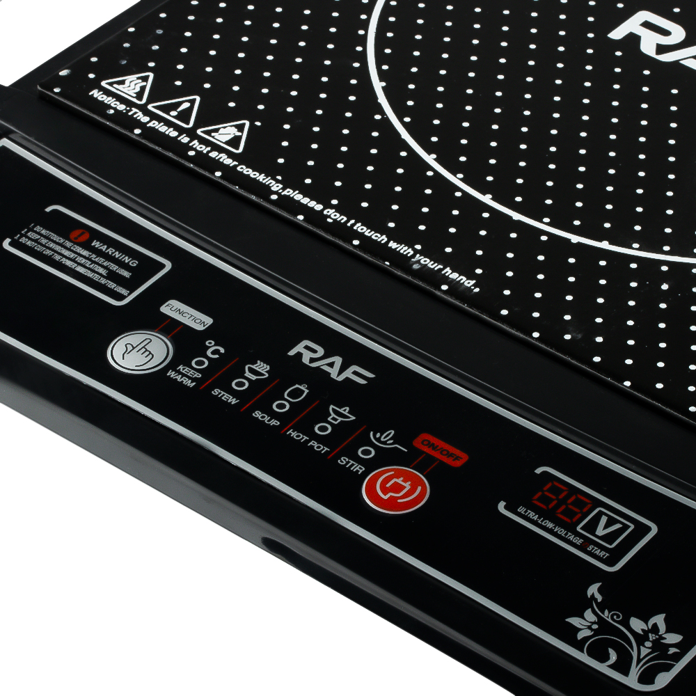 RAF European standard cross-border induction cooker, home button smart cooking hot pot, waterproof ceramic panel 2000W pic 5