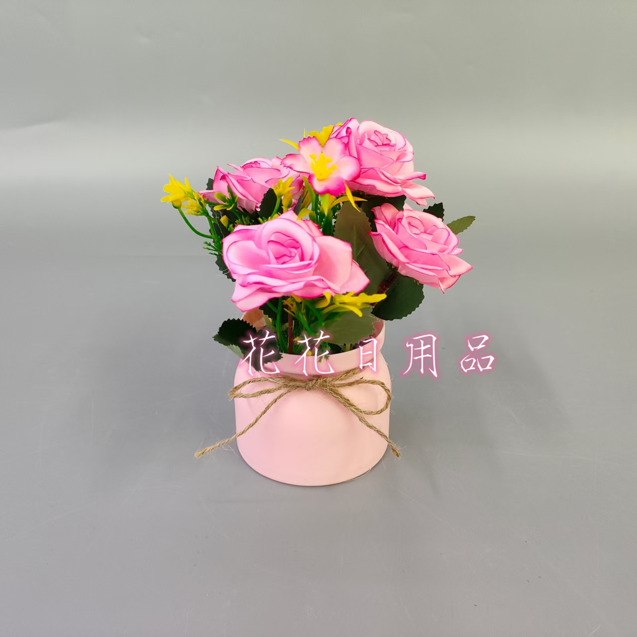 Artificial flowers, fake flowers, bonsai, plastic POTS, corner rose decorative ornaments Specification drawing