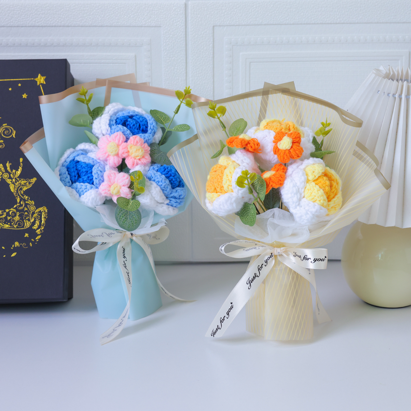 给老师的教师节礼物/钩织/毛线面料/手工制作材料包/毛线花产品图