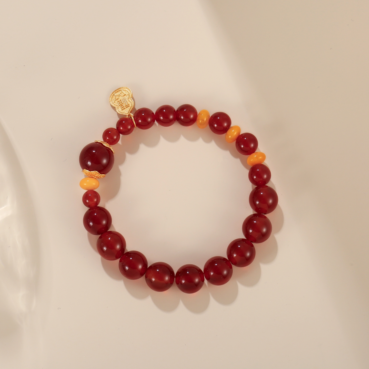 红玛瑙925银手串