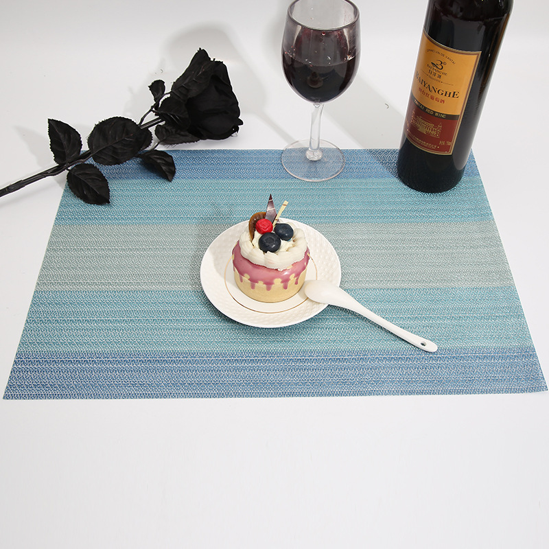 Waterproof and oil-proof placemats, woven heat insulation, luxurious party celebration Chinese and Western placemats details Picture