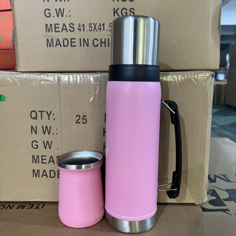Juego de jarra aislante 304 doble capa de acero inoxidable de gran capacidad taza aislante portátil al vacío todo acero aislante jarra taza de agua taza taza Specification image