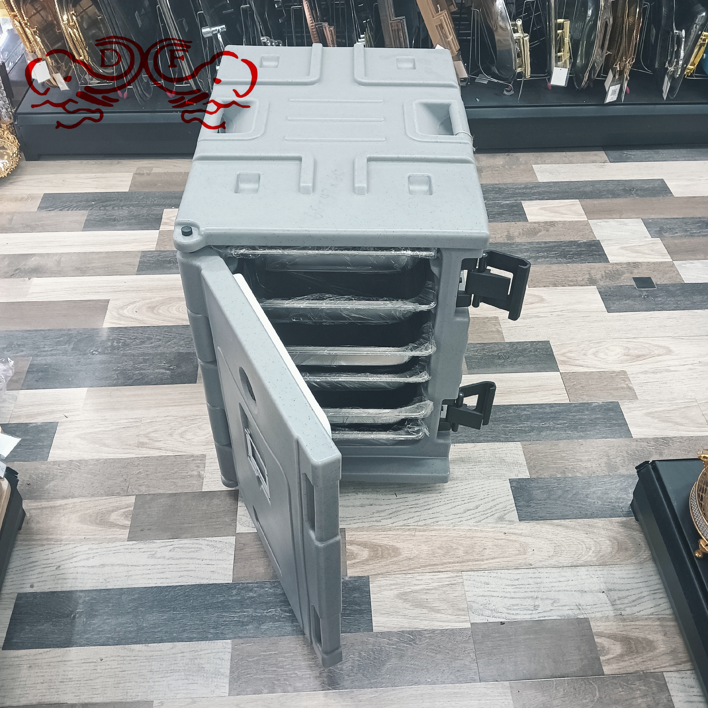 保温快餐车/炸炉白底实物图