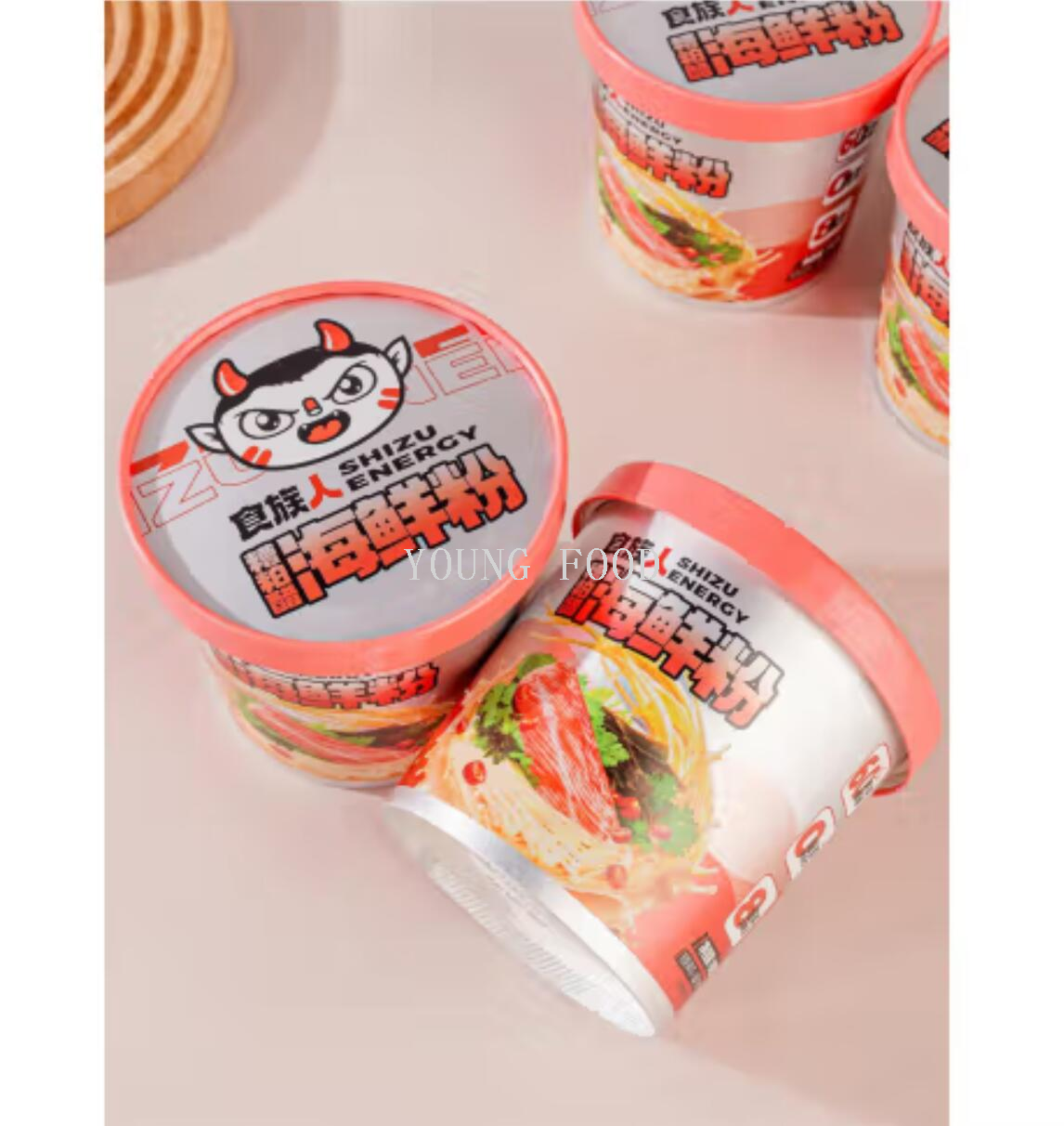 Free shipping for wholesale! Boiling water products, instant noodles, snacks, figurines, Food Tribe, vinegar, seafood powder, 190g pic 4