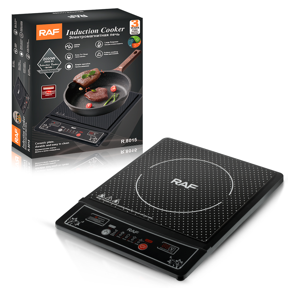 RAF European standard cross-border induction cooker, home button smart cooking hot pot, waterproof ceramic panel 2000W pic 11