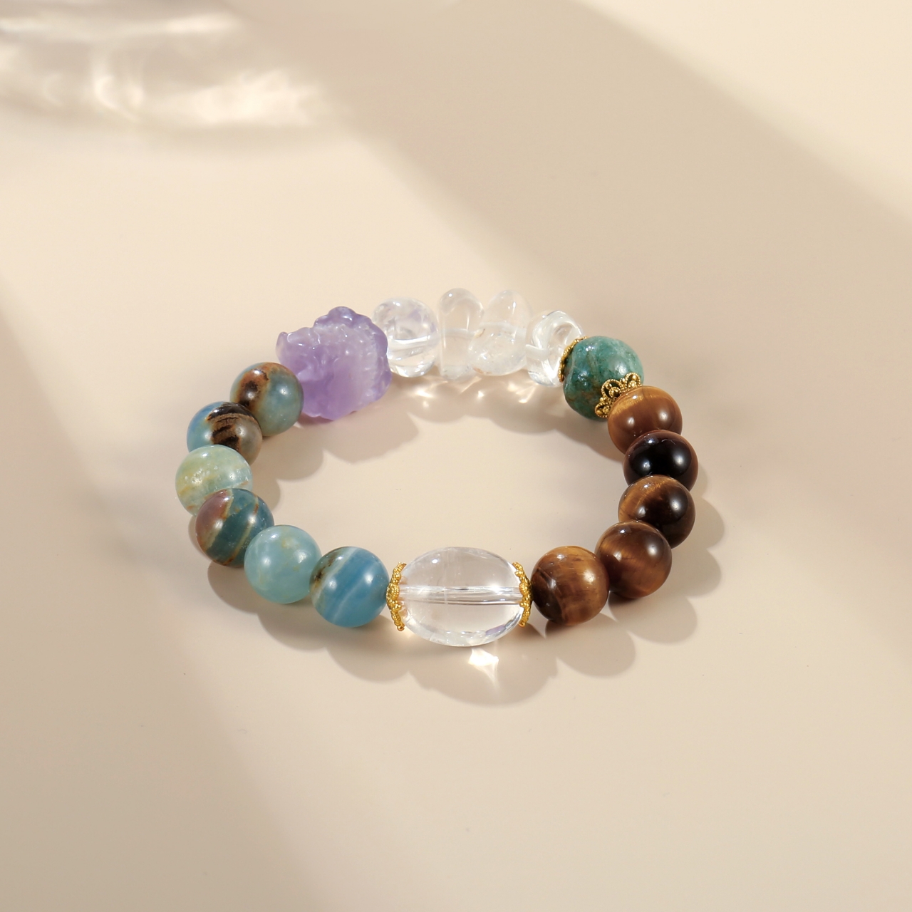 天然多宝水晶手串