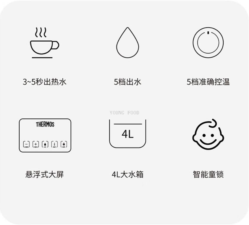 Free shipping for wholesale! THERMOS Thermos Liquid Heater Ultra-fast Boiling Water Machine EHA-1141E Small appliance pic 12