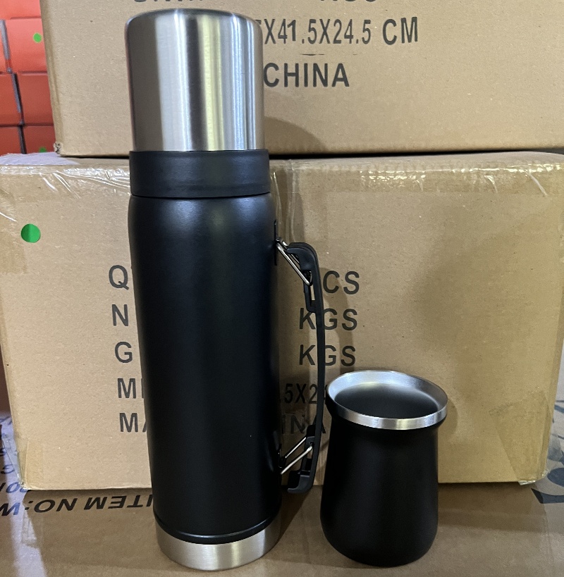 Juego de jarra aislante 304 doble capa de acero inoxidable de gran capacidad taza aislante portátil al vacío todo acero aislante jarra taza de agua taza taza details Picture
