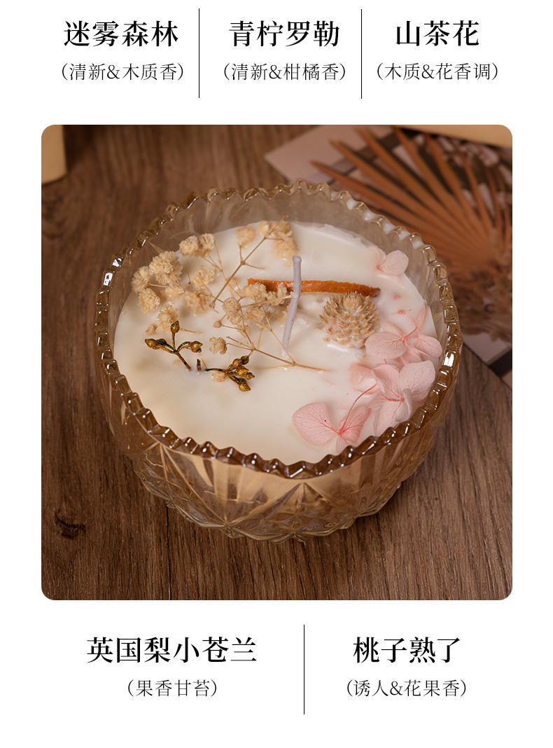 香薰蜡烛礼盒高级感candle玻璃杯蜡烛小众氛围感玻璃杯蜡送朋友闺蜜同事实用生日礼物伴手礼香味持久法式蜡烛香氛摆件香烛详情7