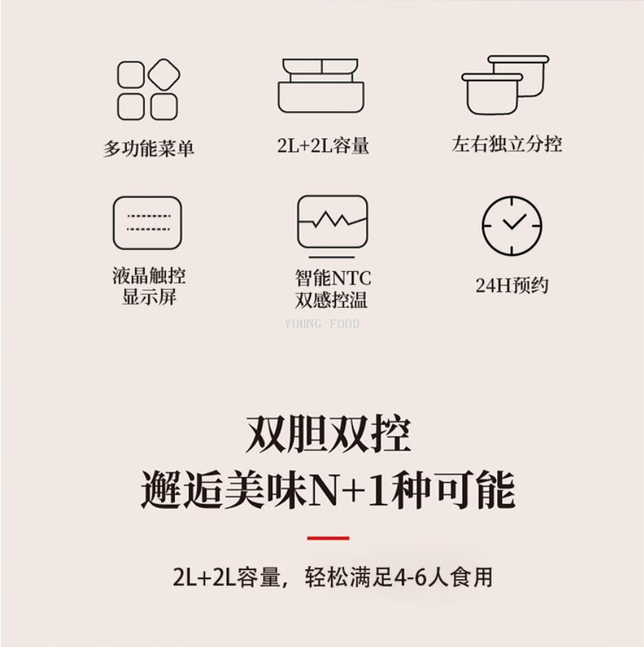 批发包邮！THERMOS膳魔师多功能双胆饭煲EHA-4124E智能小家电电器详情10