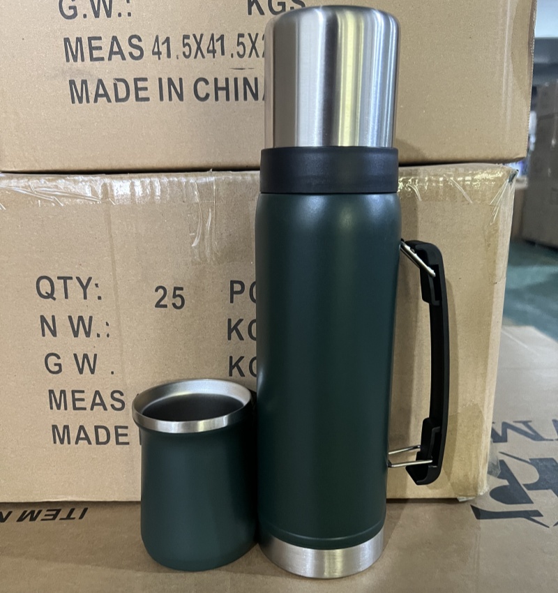 Juego de jarra aislante 304 doble capa de acero inoxidable de gran capacidad taza aislante portátil al vacío todo acero aislante jarra taza de agua taza taza Item Picture