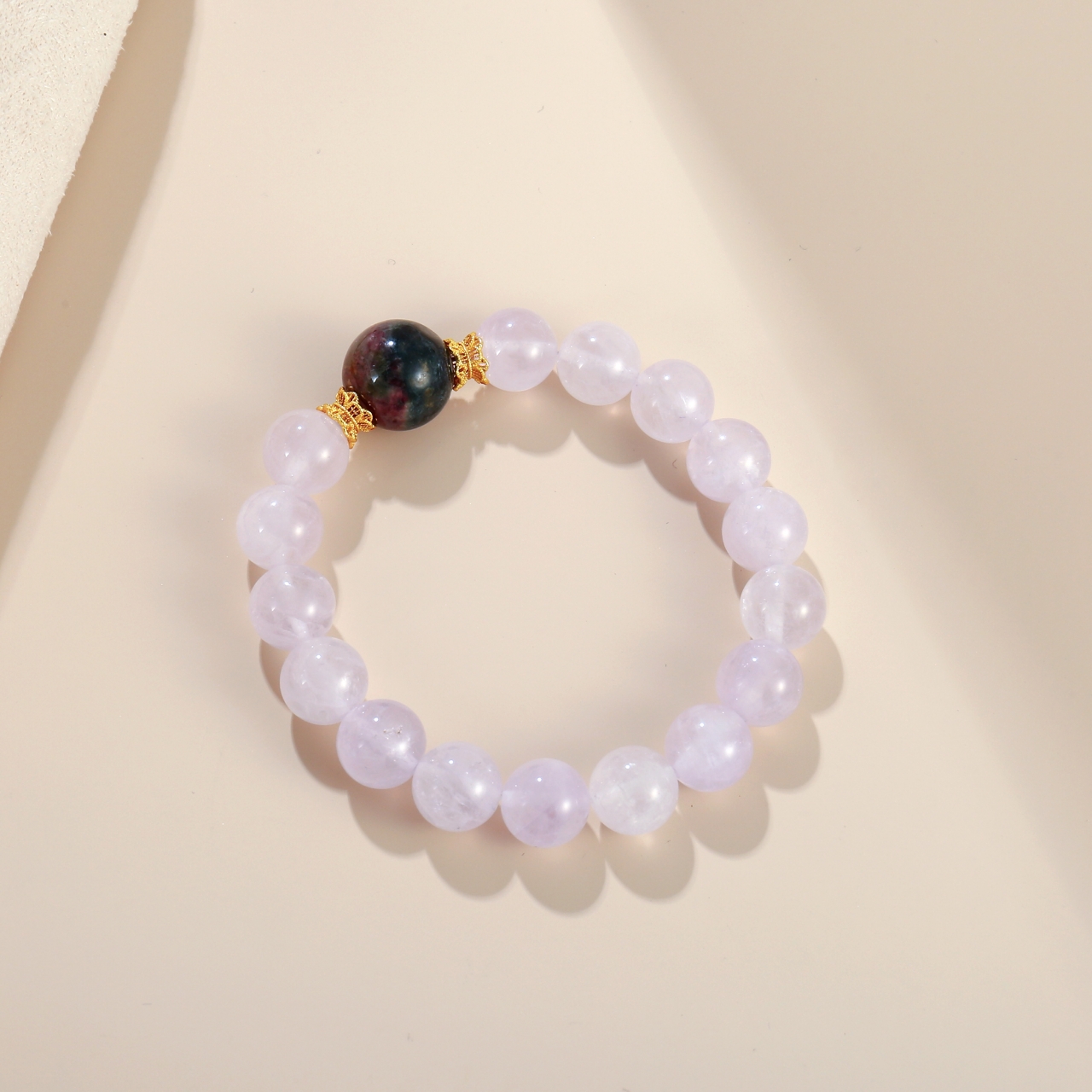 天然紫锂辉黑发晶原创设计手链时尚气质手串高级感手串爆款批发细节图