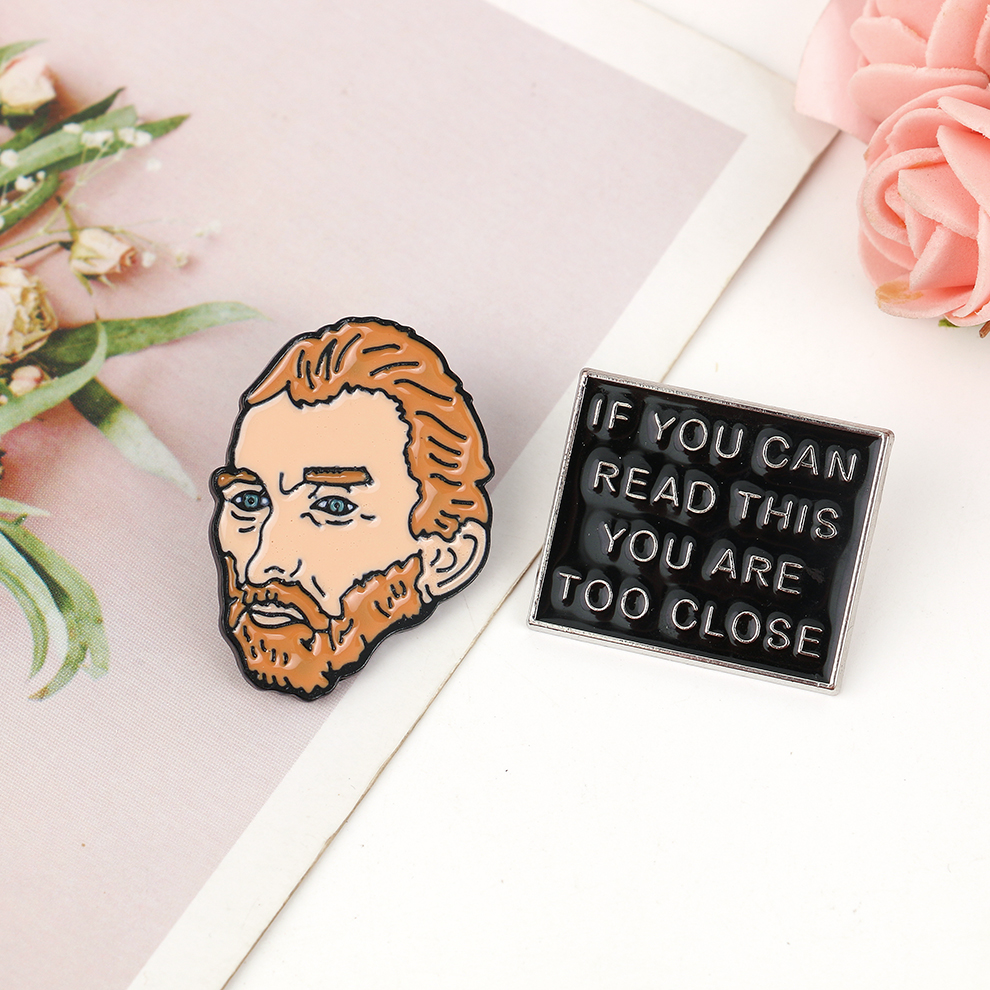 金属卡通胸针  咖啡杯胸针 手徽章  耳朵徽章 金属徽章 群像徽章 酷飒徽章产品图