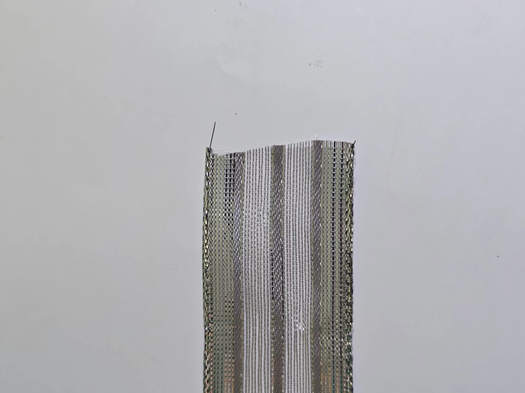 Item No. 1272 Christmas Gift Packaging Decoration DIY Silver onion Mesh Belt 3 strips Fine Grey Christmas Webbing 3.8cm details Picture