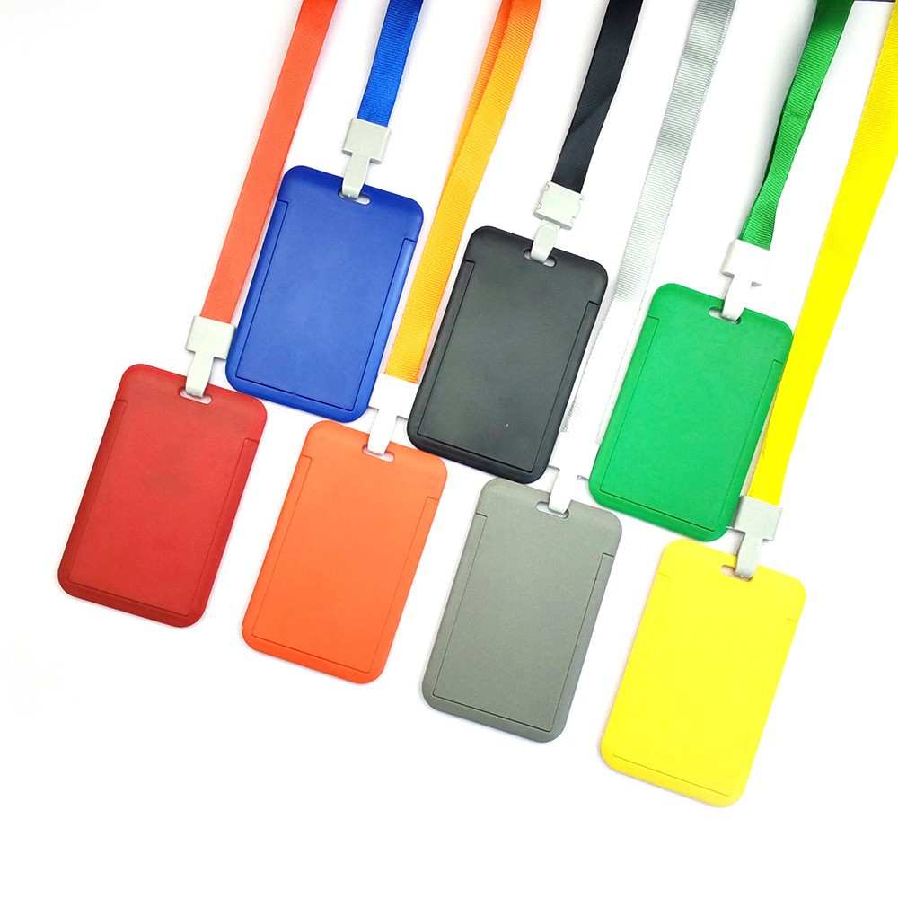 Factory wholesale pp school nameplates in various colors, drawstring name tags, dust-proof, highly transparent, simple name tag cases, and hanging tags details Picture