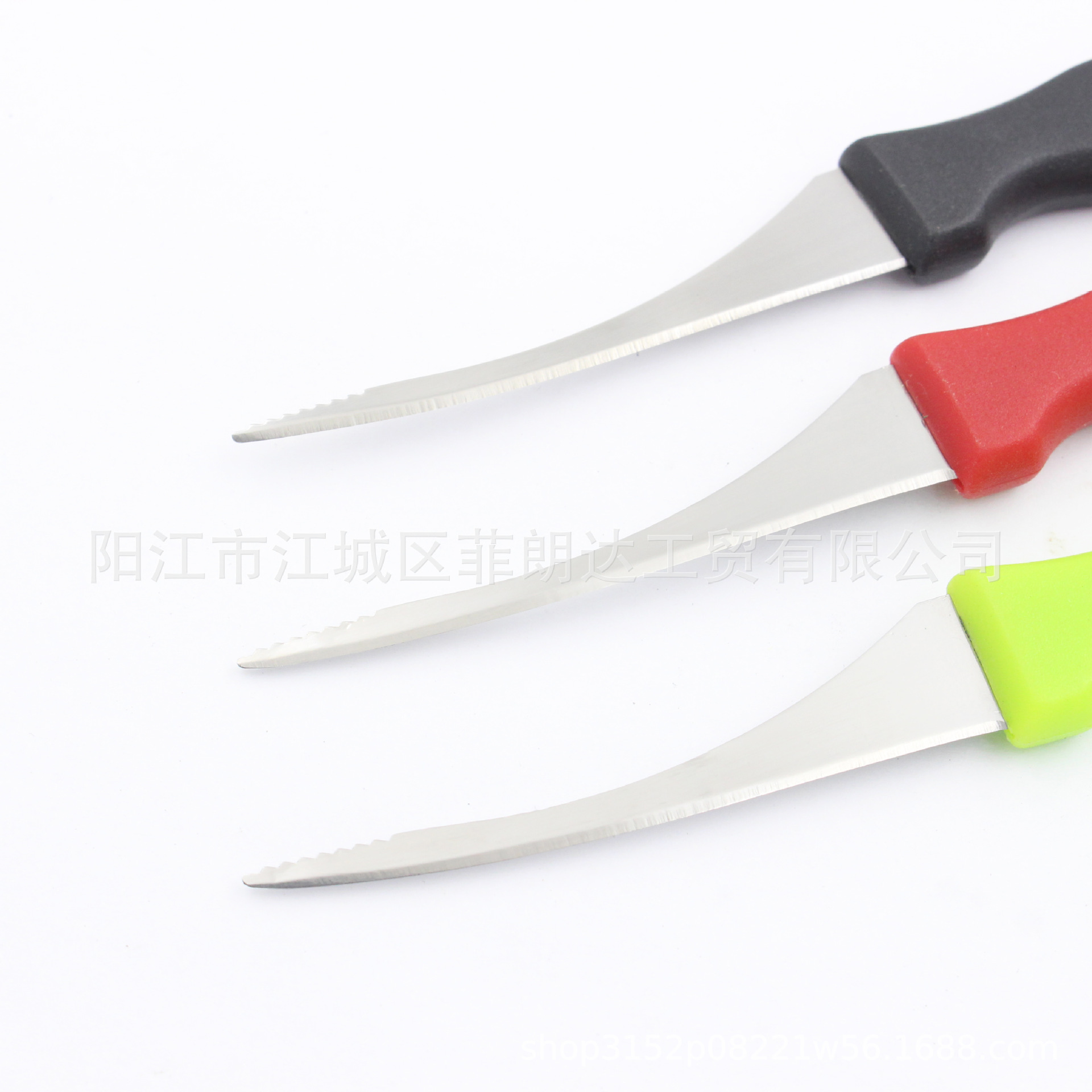 Wholesale stainless steel kitchen shrimp back cleaning, shrimp intestine cleaning, fish belly cutting, chicken intestine flipping, plastic handle shrimp thread details Picture